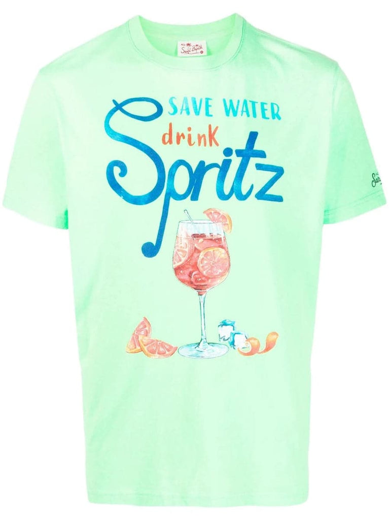 Drink Spritz cotton T-shirt-Mc2 Saint Barth-T-shirt-Vittorio Citro Boutique