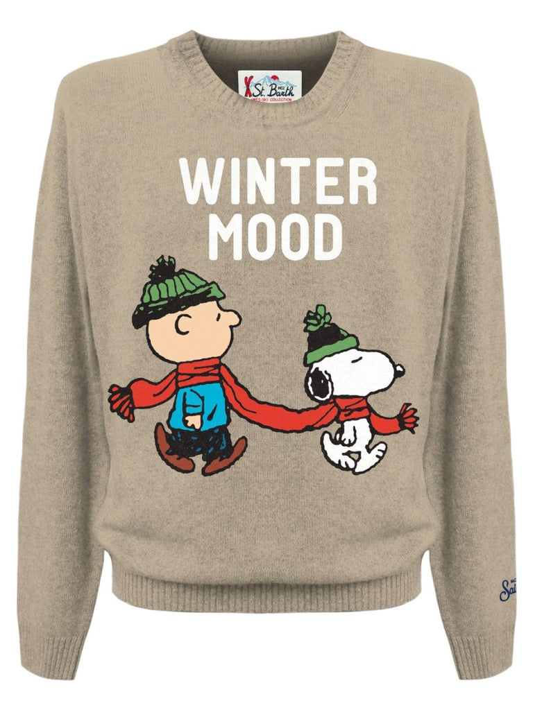 Maglione uomo Snoopy Winter Mood | Edizione speciale Peanuts™-Mc2 Saint Barth-Maglieria-Vittorio Citro Boutique