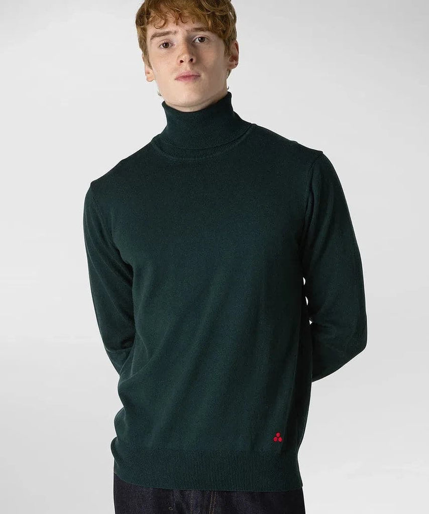 Maglia a collo alto in tricot cotone e lana - Vittorio Citro Boutique