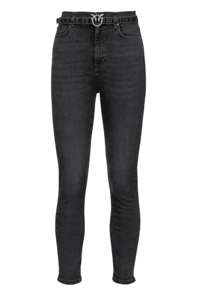 Jeans skinny black con cintura love birds - Vittorio Citro Boutique