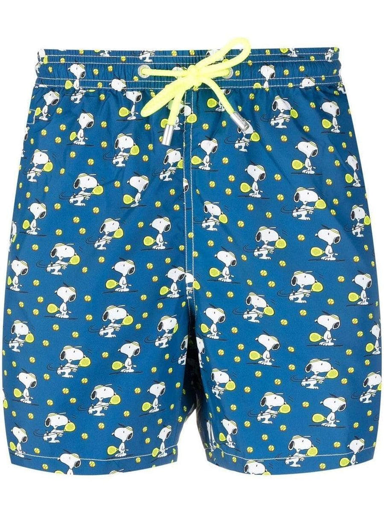 MC2 SAINT BARTH - Pantaloncini da bagno uomo in tessuto leggero con stampa Snoopy | Peanuts™ Special Edition - Vittorio Citro Boutique