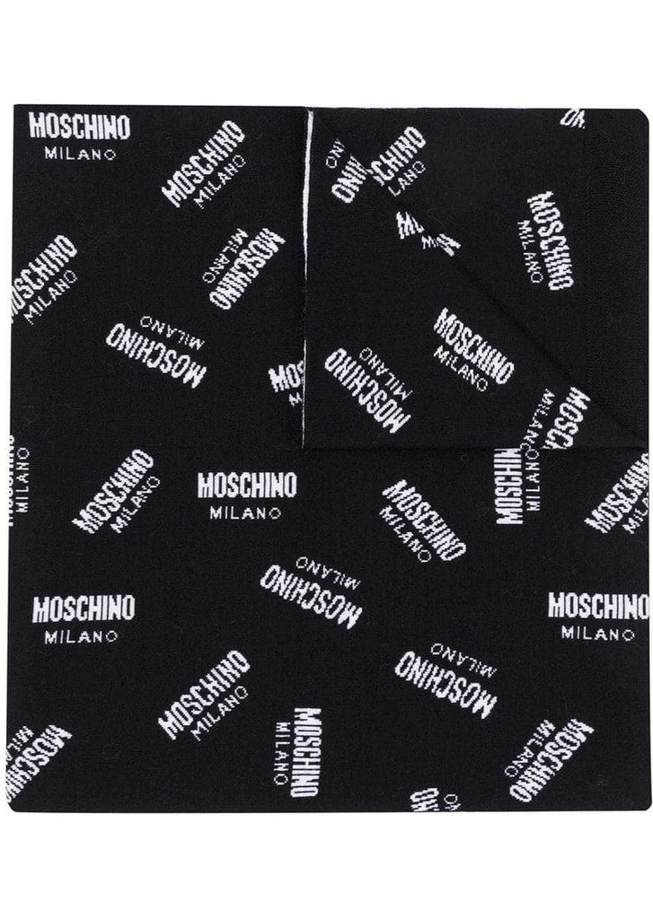 MOSCHINO - Sciarpa con logo all over - Vittorio Citro Boutique