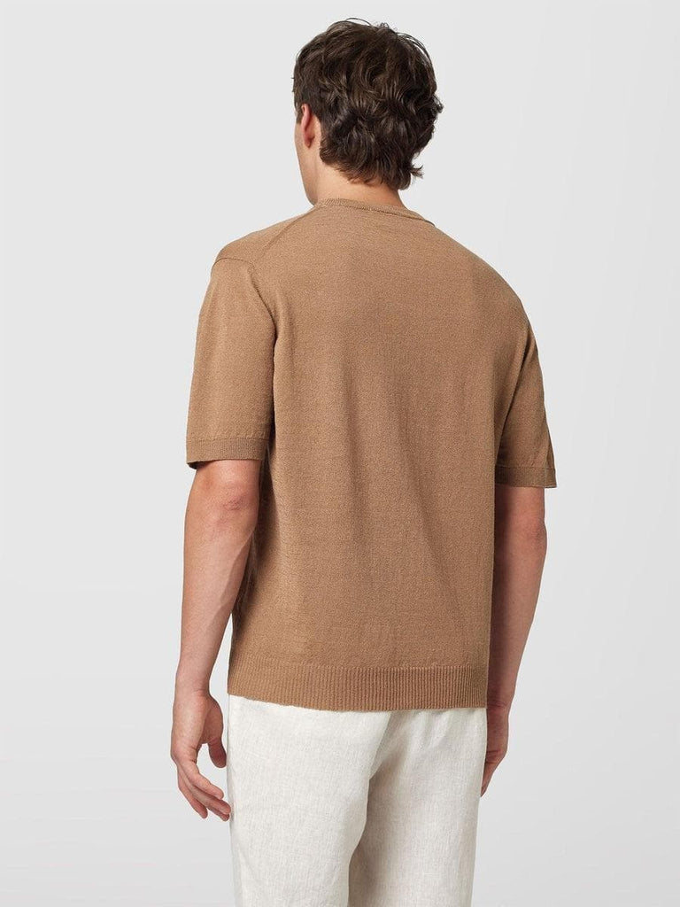 ALPHA STUDIO - T-shirt girocollo in lino e cotone - Vittorio Citro Boutique