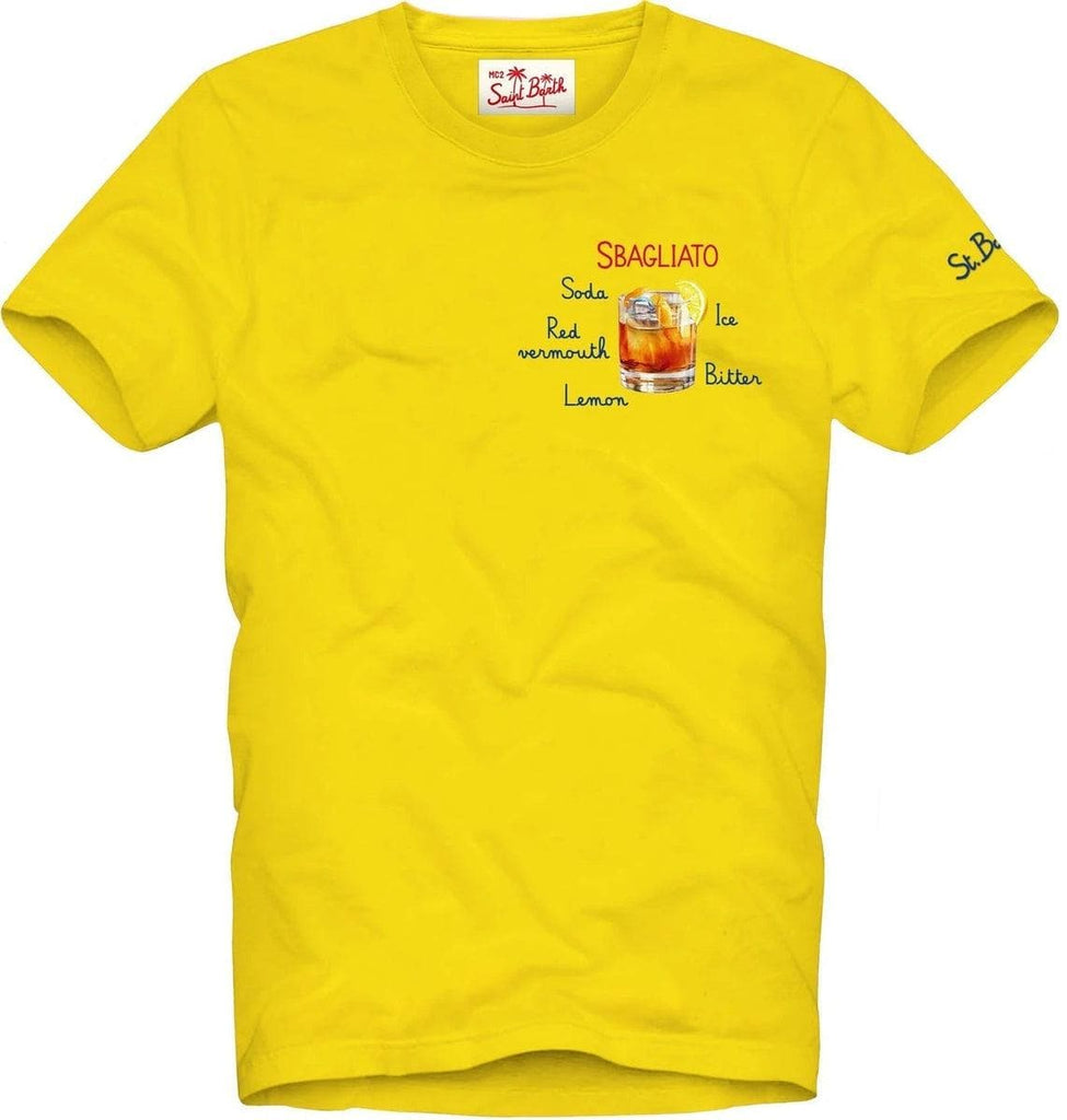 MC2 SAINT BARTH - T-shirt uomo in cotone con stampa Sbagliato - Vittorio Citro Boutique